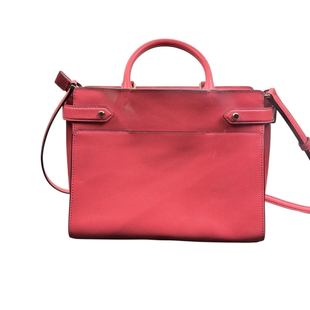 Kate Spade Staci Medium Satchel Purse Fuchsia Pink Crossbody Top Handle